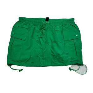 BODY Woven Cargo‎ Mini Shirt Womens XS Green Chili Activewear